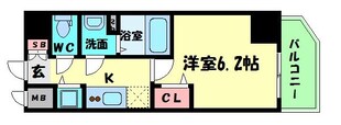 西長堀駅 徒歩5分 8階の物件間取画像